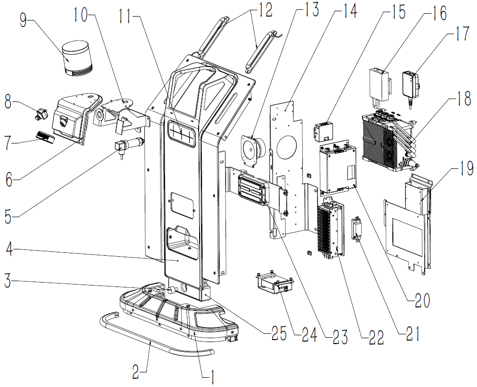 CenoBots SP50 Top Lid Assembly