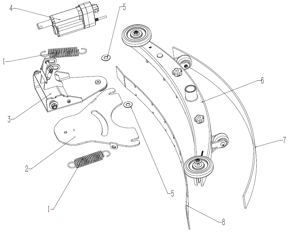 CenoBots L50 Chassis Squeegee Group