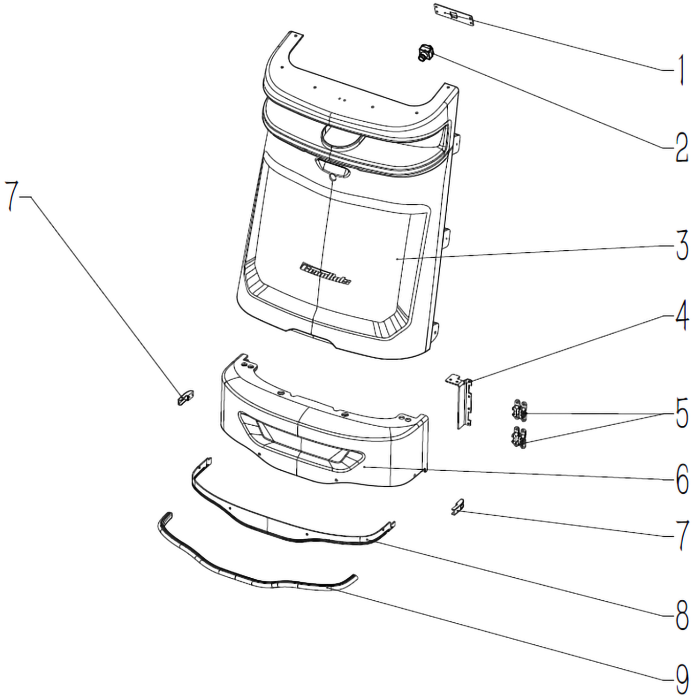 CenoBots SP50 Front Cover Assembly