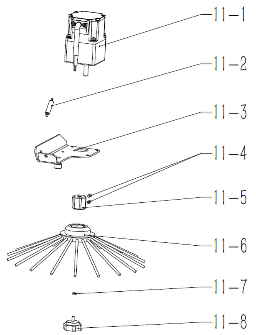 CenoBots SP50 Brush Head Assembly - Right Side Brush Assembly