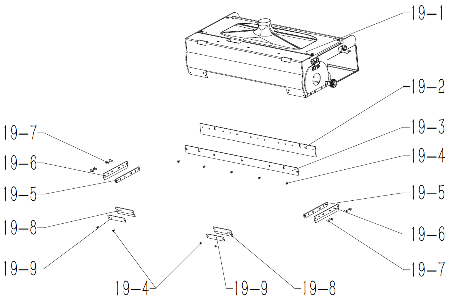 CenoBots SP50 Brush Head Assembly - Roller Brush Housing Assembly
